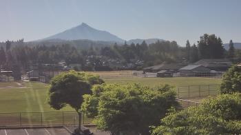 Weather camera view of Granite Falls High School.
