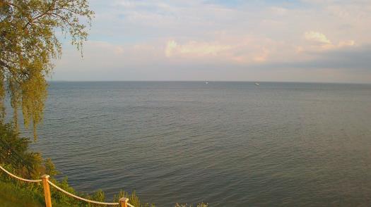 Weather camera view of Forest Lawn Beach.