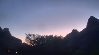Weather camera view of Zion Canyon Village.
